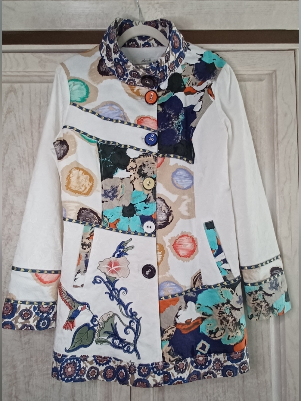 Folk Art, Artisan, Colorful Shacket